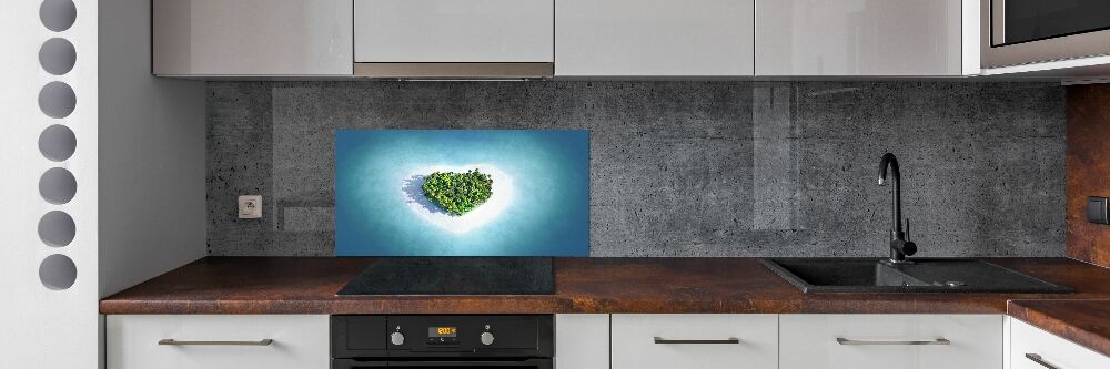 Cooker splashback Island