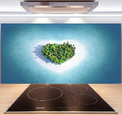 Cooker splashback Island