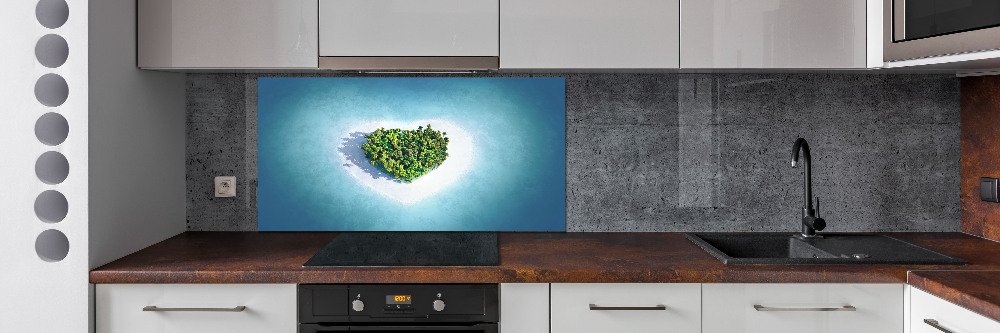 Cooker splashback Island