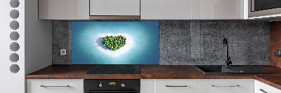 Cooker splashback Island