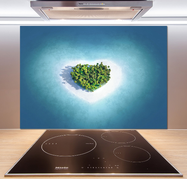 Cooker splashback Island