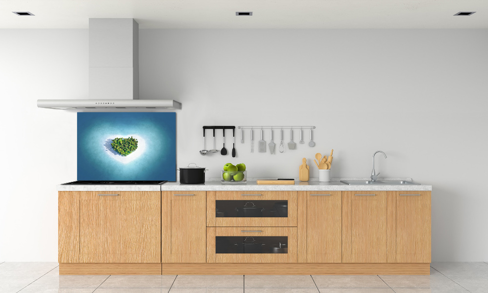 Cooker splashback Island