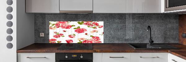 Cooker splashback Roses