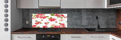 Cooker splashback Roses