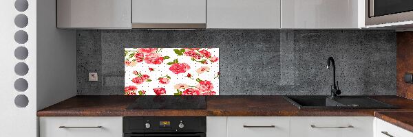 Cooker splashback Roses