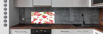 Cooker splashback Roses