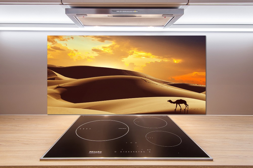 Cooker splashback Sahara camel