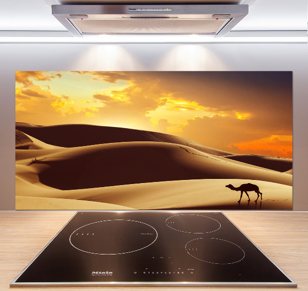 Cooker splashback Sahara camel