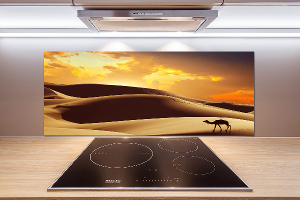 Cooker splashback Sahara camel