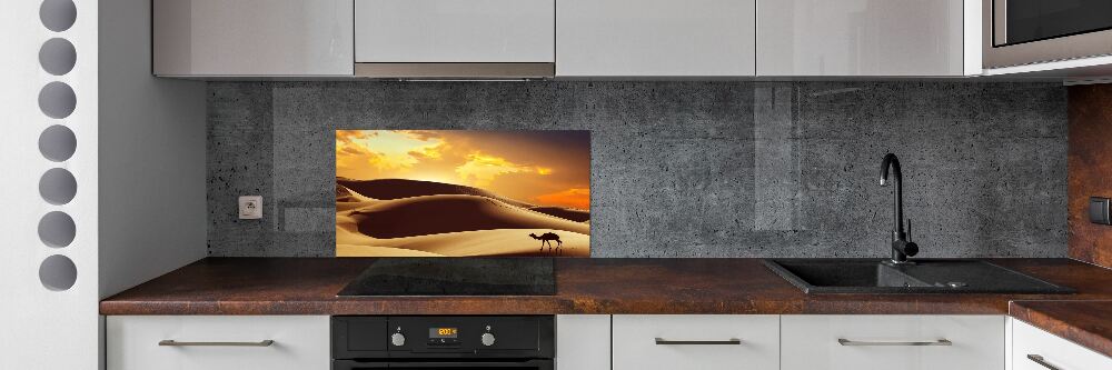 Cooker splashback Sahara camel