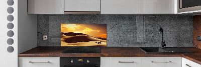 Cooker splashback Sahara camel