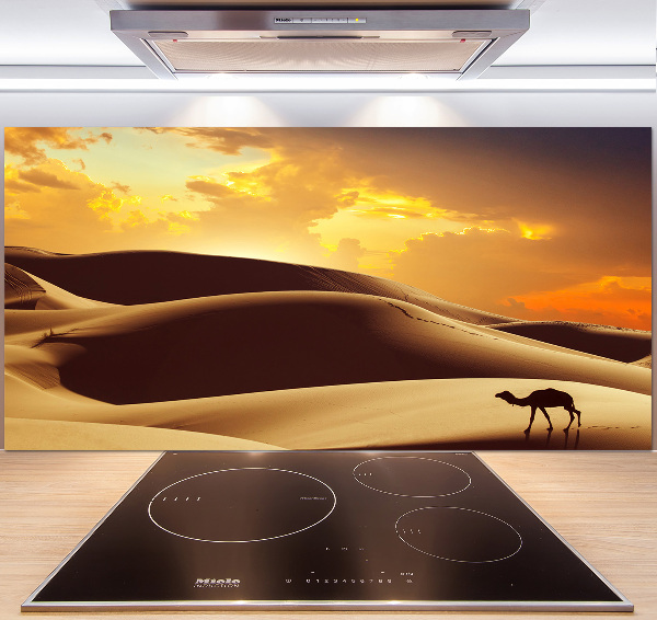 Cooker splashback Sahara camel