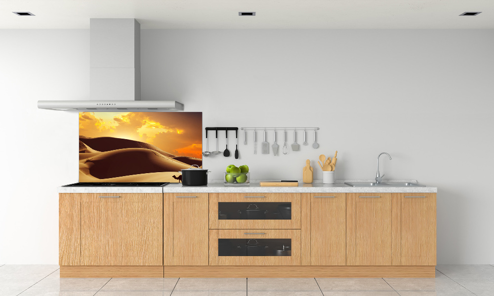 Cooker splashback Sahara camel