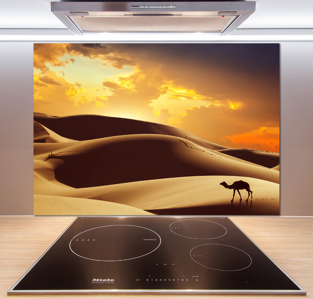 Cooker splashback Sahara camel