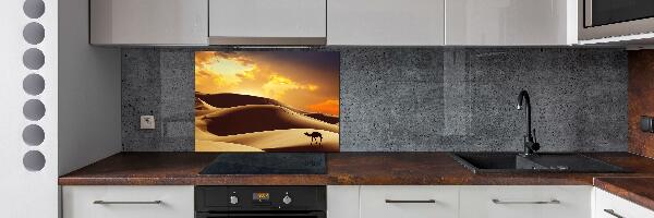 Cooker splashback Sahara camel