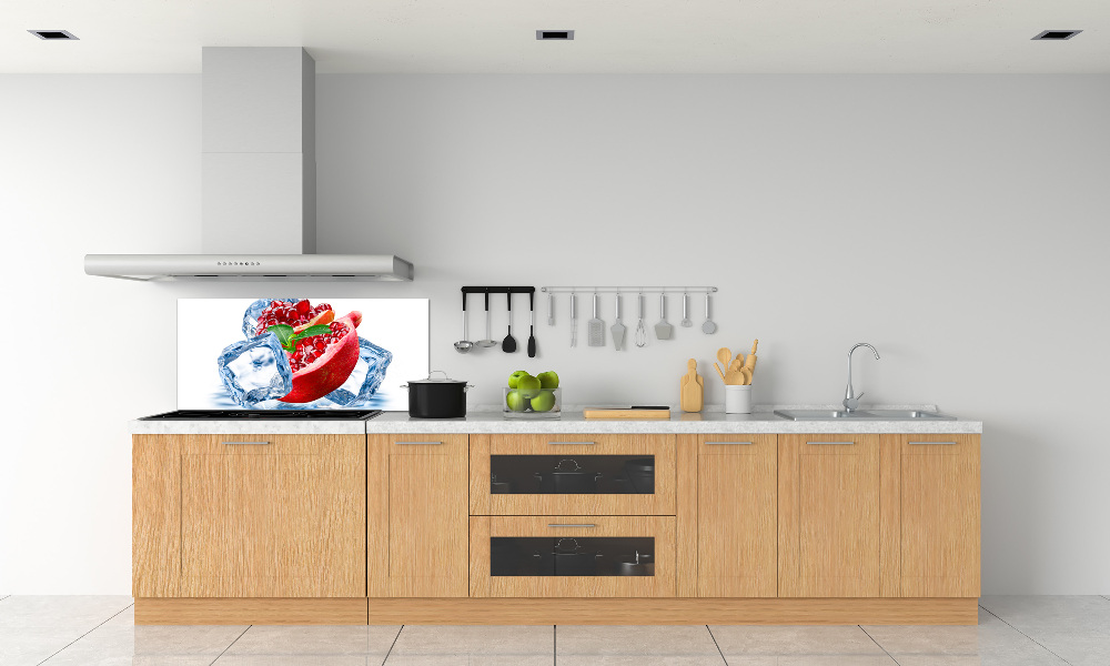 Kitchen splashback Ice navy blue