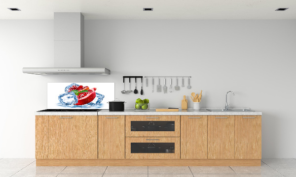 Kitchen splashback Ice navy blue