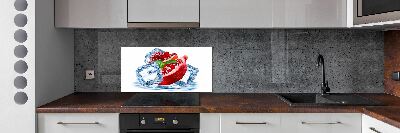 Kitchen splashback Ice navy blue