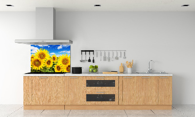 Kitchen splashback Sunflowers