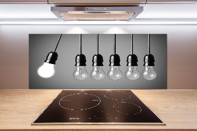 Kitchen splashback Six bulbs