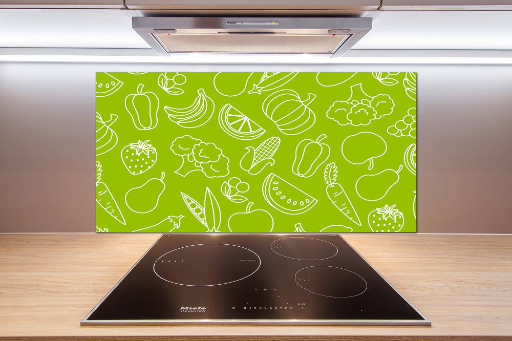 Cooker splashback Fruits and vegetables