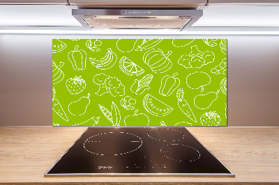 Cooker splashback Fruits and vegetables