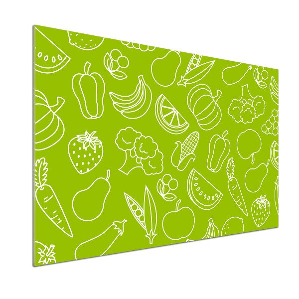 Cooker splashback Fruits and vegetables