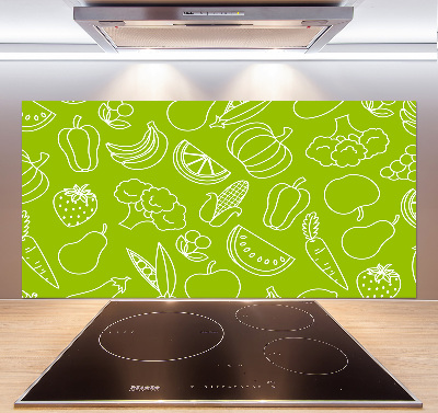 Cooker splashback Fruits and vegetables