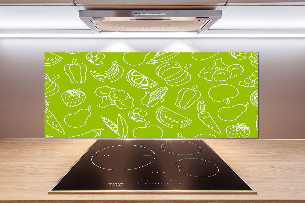 Cooker splashback Fruits and vegetables