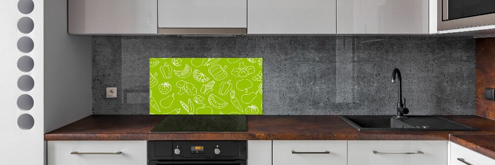 Cooker splashback Fruits and vegetables