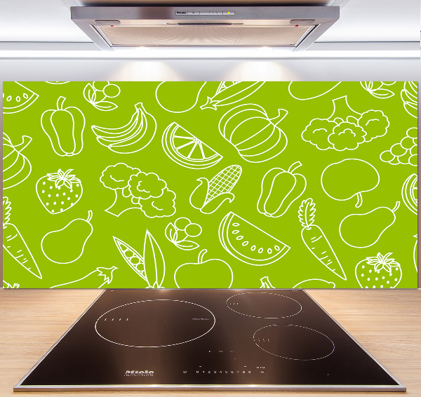 Cooker splashback Fruits and vegetables