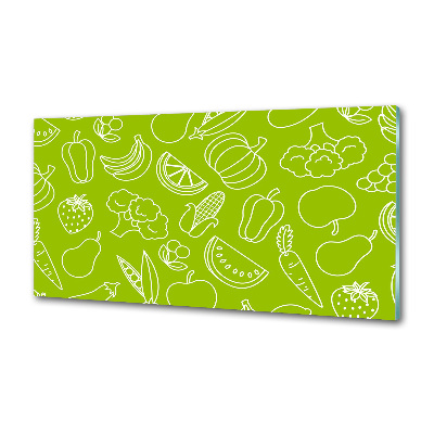 Cooker splashback Fruits and vegetables