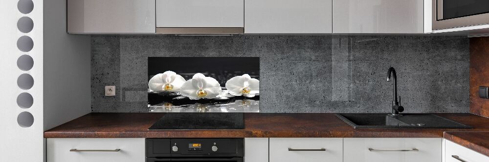 Kitchen splashback Orchid