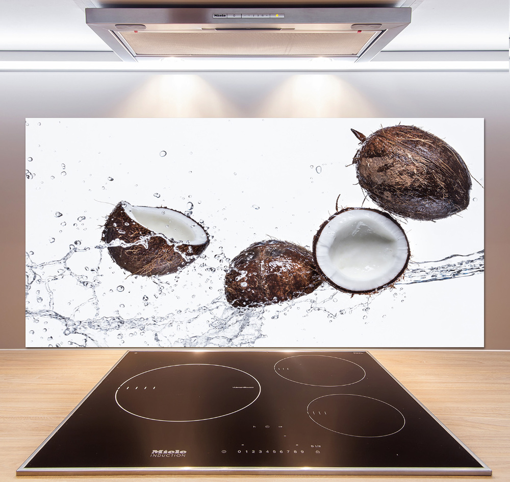 Kitchen splashback Coconut with water