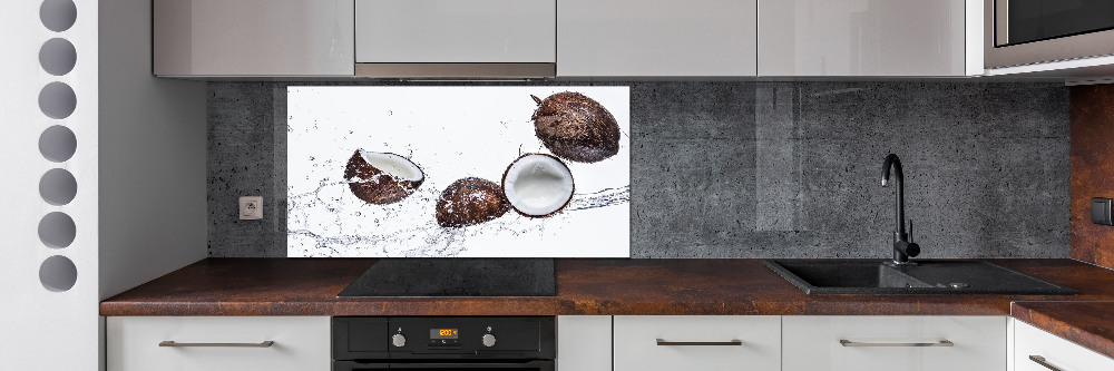 Kitchen splashback Coconut with water