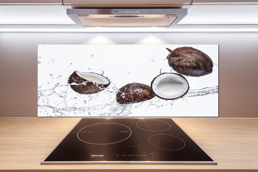 Kitchen splashback Coconut with water