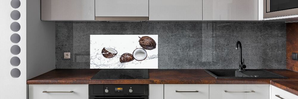 Kitchen splashback Coconut with water