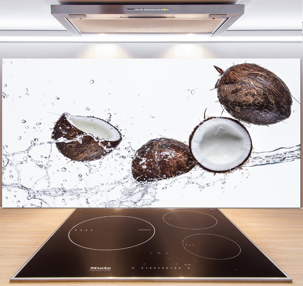 Kitchen splashback Coconut with water