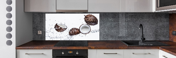 Kitchen splashback Coconut with water