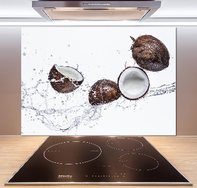 Kitchen splashback Coconut with water