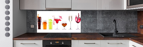 Kitchen splashback Drink set