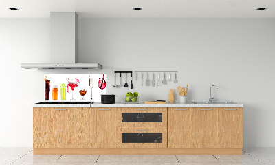 Kitchen splashback Drink set