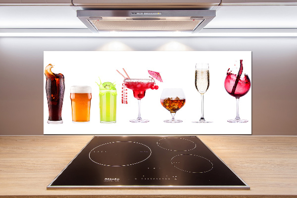 Kitchen splashback Drink set