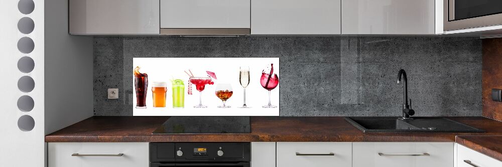 Kitchen splashback Drink set