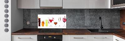 Kitchen splashback Drink set