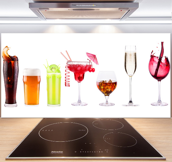 Kitchen splashback Drink set