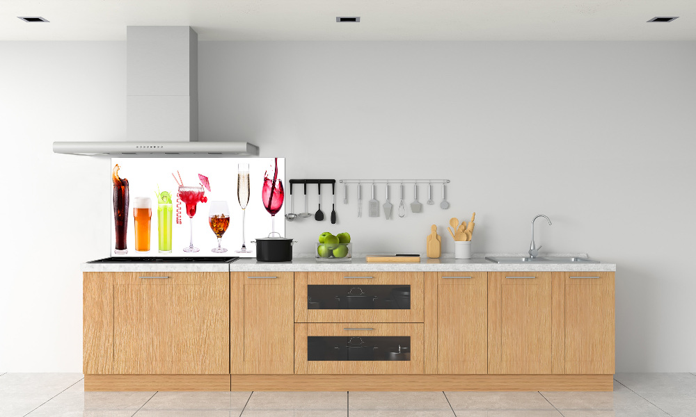 Kitchen splashback Drink set