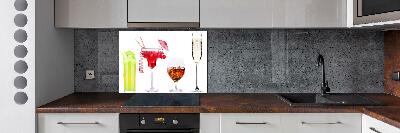 Kitchen splashback Drink set