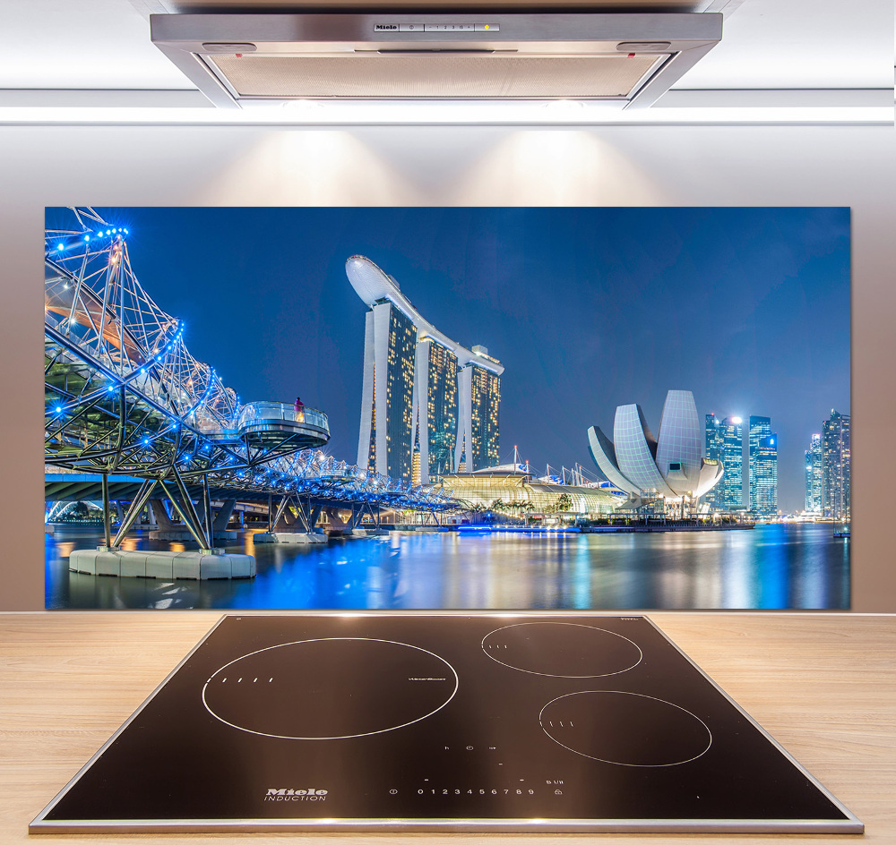 Cooker splashback Singapore at night