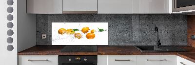 Kitchen splashback Oranges and water